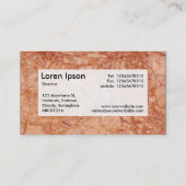 Center Label v3 - Marmor 02 Visitenkarte (Rückseite)