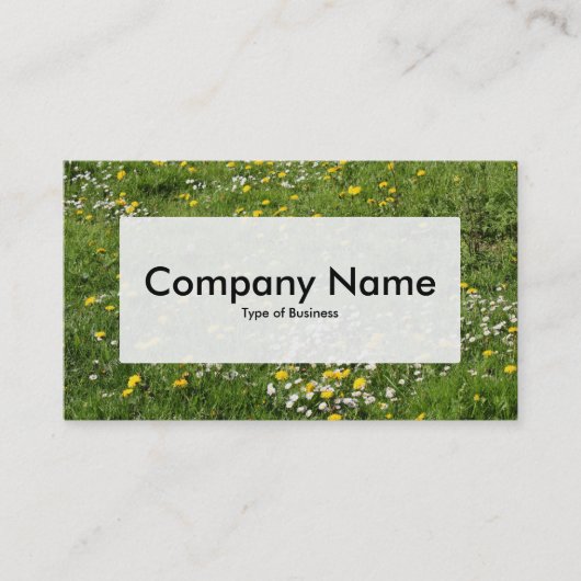 Center Label v3 - Meadow-Blume Visitenkarte (Vorderseite)