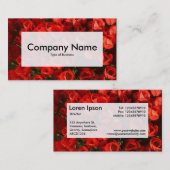 Center Label v3 - Red Tulips Visitenkarte (Vorne/Hinten)