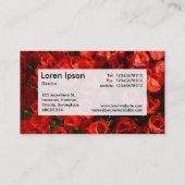 Center Label v3 - Red Tulips Visitenkarte (Rückseite)