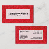 Center Label v3 - Teppich 01 Visitenkarte (Vorne/Hinten)