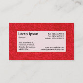 Center Label v3 - Teppich 01 Visitenkarte (Rückseite)