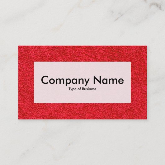 Center Label v3 - Teppich 01 Visitenkarte (Vorderseite)