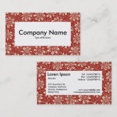 Center Label v4 - 140617 - Ruby Red und Beige Visitenkarte (Vorne/Hinten)