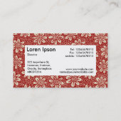 Center Label v4 - 140617 - Ruby Red und Beige Visitenkarte (Rückseite)