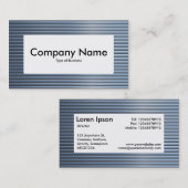 Center Label v4 - Chrome-Röhren Visitenkarte (Vorne/Hinten)