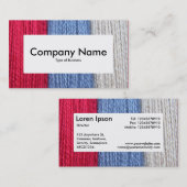 Center Label v4 - Darning Thread Visitenkarte (Vorne/Hinten)