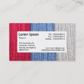 Center Label v4 - Darning Thread Visitenkarte (Rückseite)