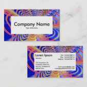 Center Label v4 - Fraktal Abstrakt 061012d Visitenkarte (Vorne/Hinten)