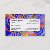 Center Label v4 - Fraktal Abstrakt 061012d Visitenkarte (Rückseite)