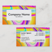 Center Label v4 - Fraktal Abstrakt 061012f Visitenkarte (Vorne/Hinten)