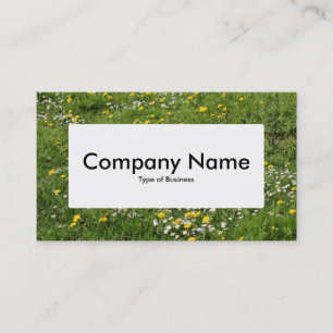 Center Label v4 - Meadow-Blume Visitenkarte