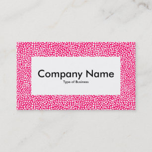 Center Label v4 - Random Spots - White on Neon Red Visitenkarte