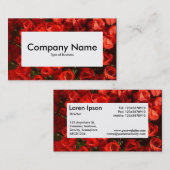 Center Label v4 - Red Tulips Visitenkarte (Vorne/Hinten)