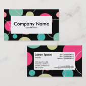Center Label v4 - Spots & Circles 150816 Visitenkarte (Vorne/Hinten)