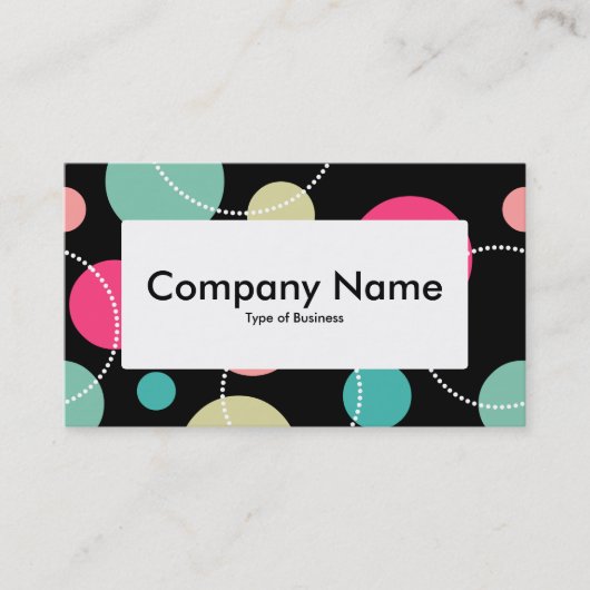 Center Label v4 - Spots & Circles 150816 Visitenkarte (Vorderseite)