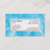 Center Label v5 - Blaue Kurven Visitenkarte (Rückseite)