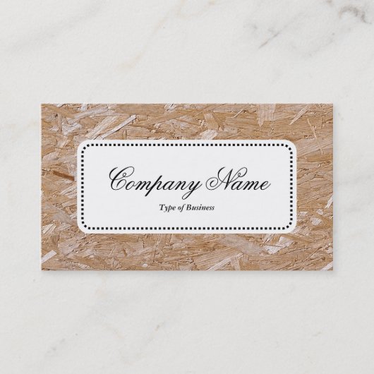 Center Label v5 - Chipboard Visitenkarte (Vorderseite)