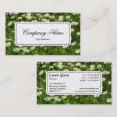 Center Label v5 - Daisy Meadow Visitenkarte (Vorne/Hinten)