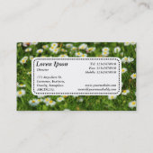 Center Label v5 - Daisy Meadow Visitenkarte (Rückseite)