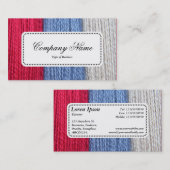 Center Label v5 - Darning Thread Visitenkarte (Vorne/Hinten)