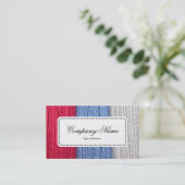 Center Label v5 - Darning Thread Visitenkarte (Stehend Vorderseite)