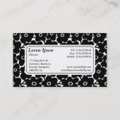 Center Label v5 - Fett Blume Visitenkarte (Rückseite)