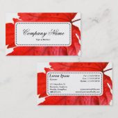 Center Label v5 - Japanischer Ahornleaf Visitenkarte (Vorne/Hinten)