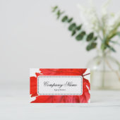 Center Label v5 - Japanischer Ahornleaf Visitenkarte (Stehend Vorderseite)