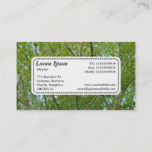 Center Label v5 - Japanisches Ahorn Visitenkarte (Rückseite)