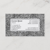 Center Label v5 - Komplexes Netzwerk Visitenkarte (Rückseite)