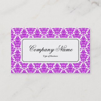 Center Label v5 - Lila Damask Visitenkarte