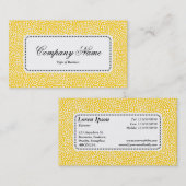 Center Label v5 - Random Spots - Bernstein Visitenkarte (Vorne/Hinten)