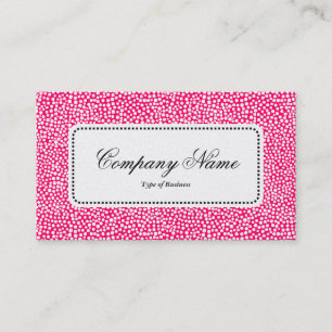 Center Label v5 - Random Spots - Neon Red Visitenkarte