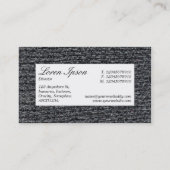 Center Label - Wooly Jumper 01 Visitenkarte (Rückseite)