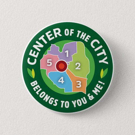 Center of the City Button (Vorderseite)