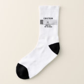 Center of the Musical Universe Alto Clef Socks Socken (Links - Außen)