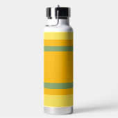 Center Stripes Horizontal Orange Yellow Green Trinkflasche (rechts)