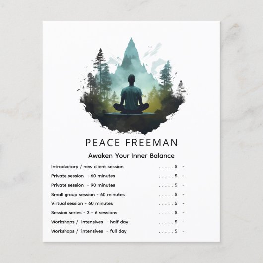 Center Within | Waldmeditation Flyer (Vorne)