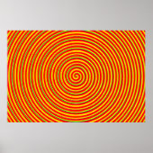 Centered Rainbow Spirals Poster (Vorne)