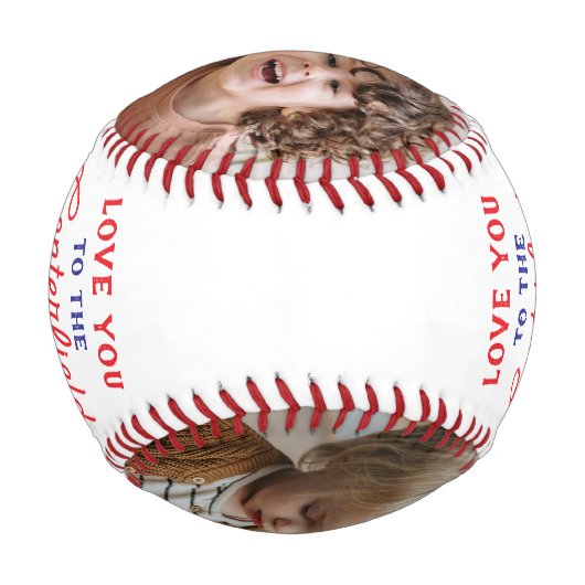 Centerfield Fence and Back 4 Photo Collage Baseball (Rückseite)