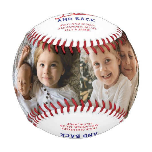 Centerfield Fence and Back 4 Photo Collage Baseball (Vorderseite)