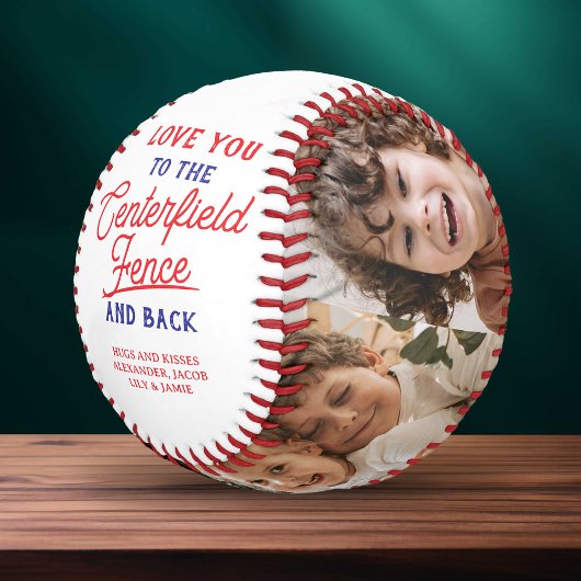 Centerfield Fence and Back 4 Photo Collage Baseball