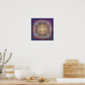 CenterPeace, das Licht in Mandala Poster (Küche)