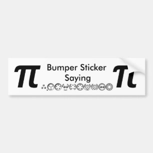 Centesimal 10 Digit Pi von Kenneth Yoncich Autoaufkleber