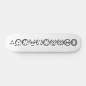 Centesimal 10 Digit Pi von Kenneth Yoncich Skateboard (Horizontal)