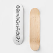 Centesimal 10 Digit Pi von Kenneth Yoncich Skateboard (Vorderseite)