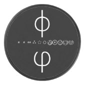 Centesimal 12Digit Fibonacci Sequence von K Yoncic Eishockey Puck (Vorderseite)