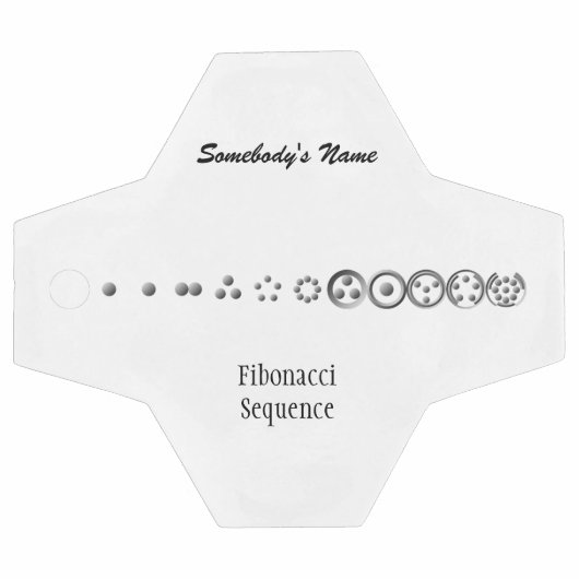 Centesimal 12Digit Fibonacci Sequence von K Yoncic Fußball (Flach)