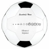 Centesimal 12Digit Fibonacci Sequence von K Yoncic Fußball (Vorderseite)